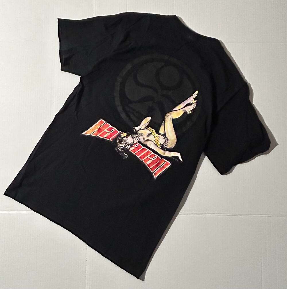 2000s Y2K Hawaiian Island Creations HIC Vintage Style Pin-Up Graphic T-Shirt